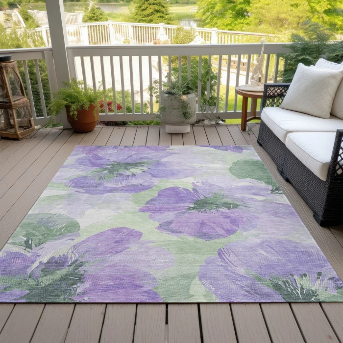 Addison Rugs Chantille Purple ACN1554 9ft. x 12ft. Rect. Rug