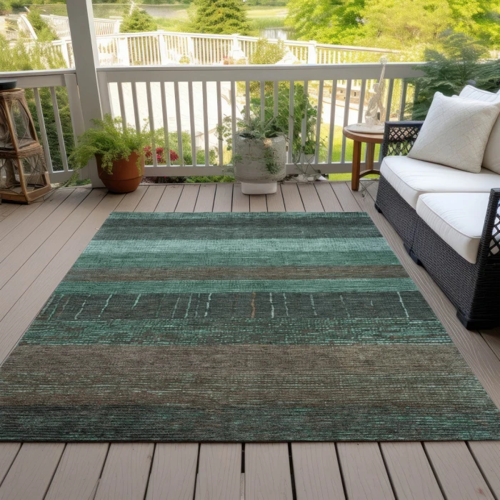 Addison Rugs Chantille Teal ACN1572 9ft. x 12ft. Rect. Rug