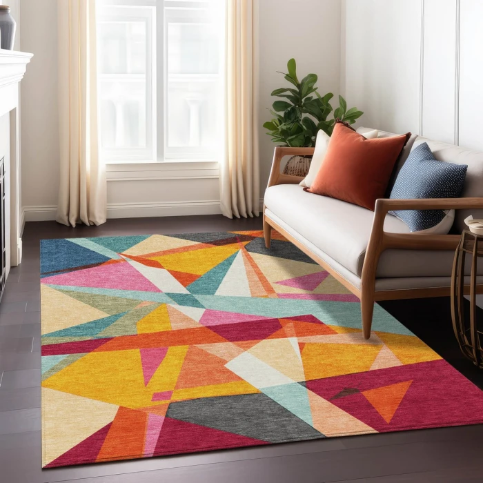 Addison Rugs Chantille Orange ACN1611 9ft. x 12ft. Rect. Rug