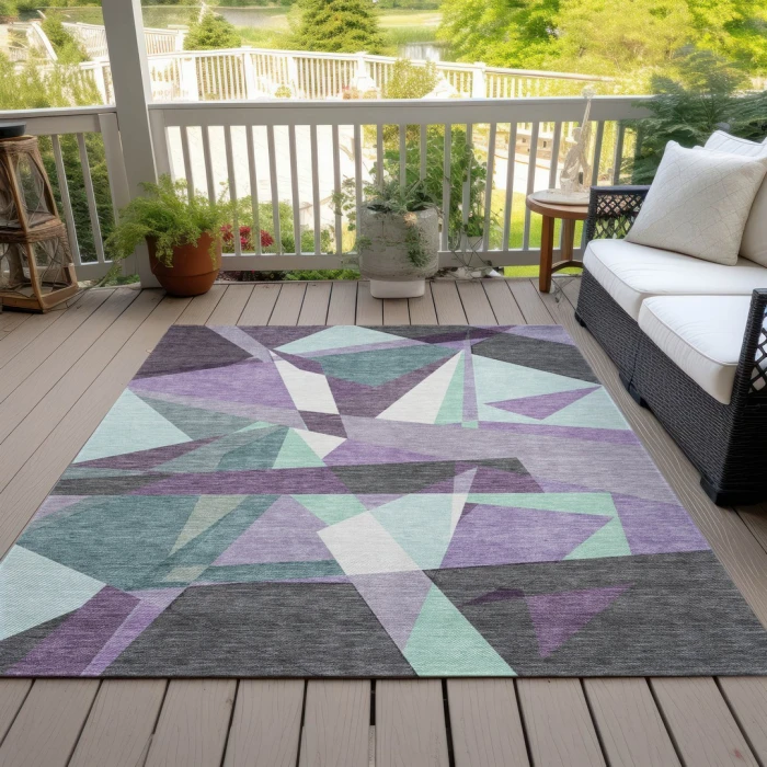 Addison Rugs Chantille Purple ACN1612 5ft. x 7ft.6in. Rect. Rug
