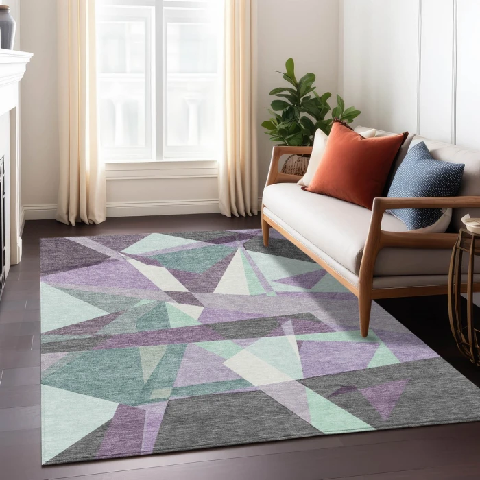 Addison Rugs Chantille Purple ACN1612 5ft. x 7ft.6in. Rect. Rug