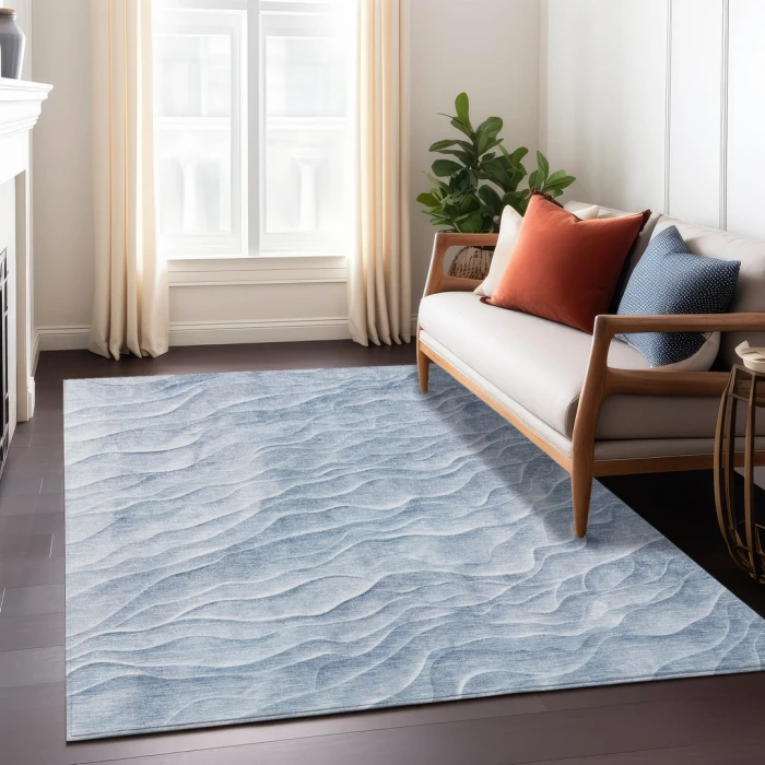 Addison Rugs Chantille Blue ACN1616 9ft. x 12ft. Rect. Rug