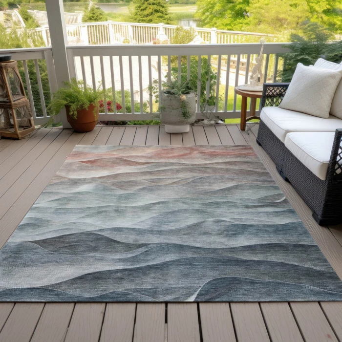 Addison Rugs Chantille Teal ACN1618 8ft. x 10ft. Rect. Rug