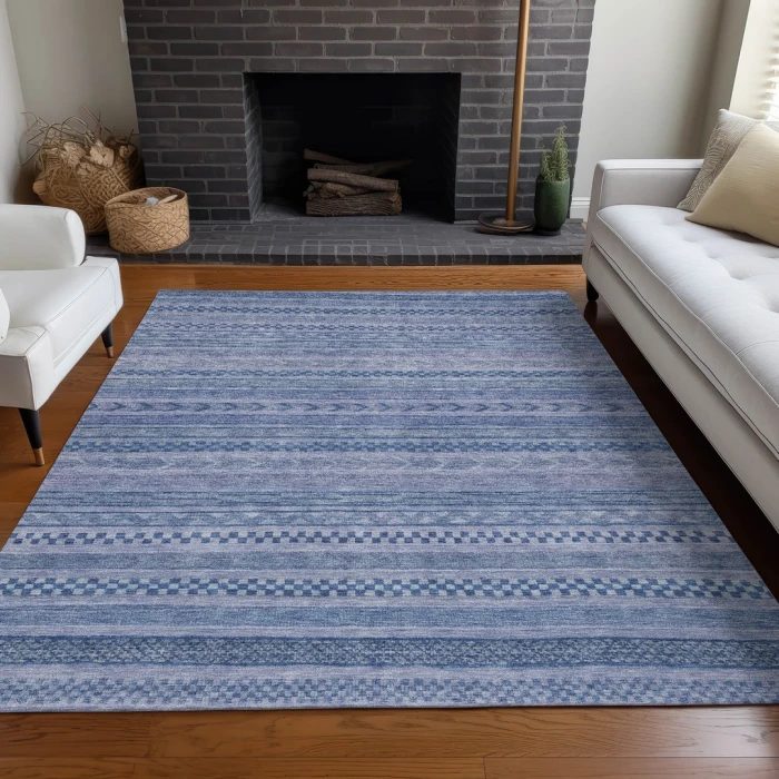 Addison Rugs Chantille Blue ACN1625 9ft. x 12ft. Rect. Rug