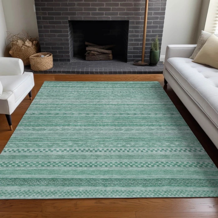 Addison Rugs Chantille Teal ACN1625 5ft. x 7ft.6in. Rect. Rug