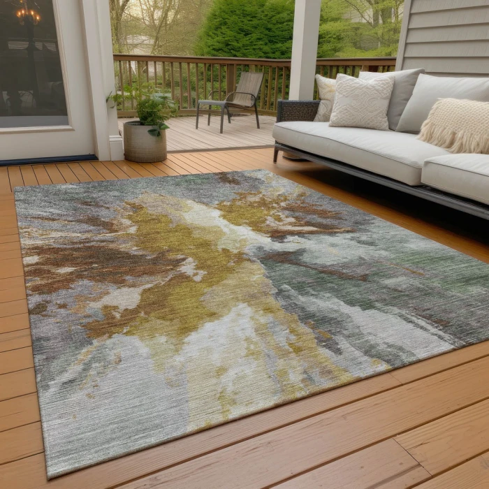 Addison Rugs Chantille Gold ACN1632 8ft. x 10ft. Rect. Rug
