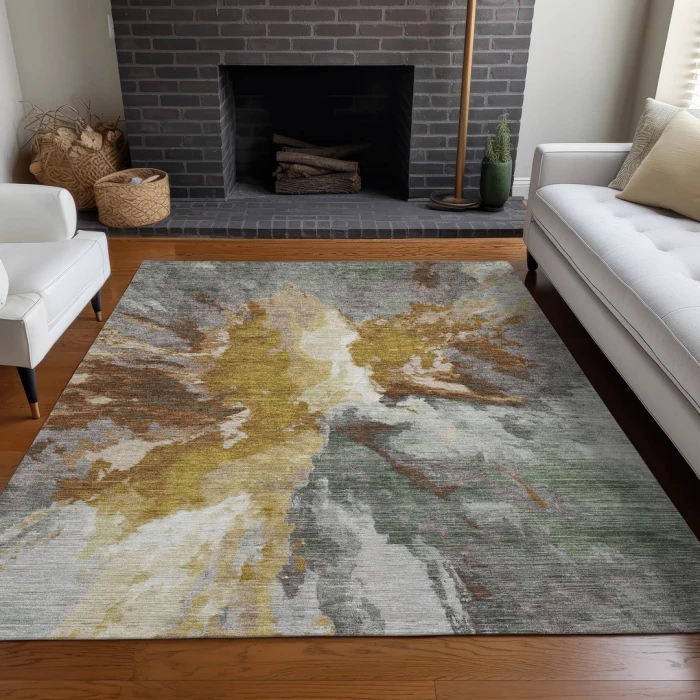 Addison Rugs Chantille Gold ACN1632 8ft. x 10ft. Rect. Rug