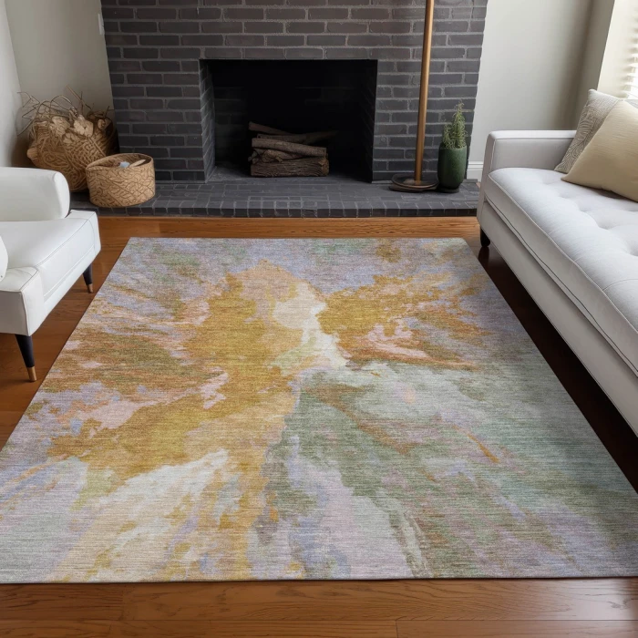 Addison Rugs Chantille Orange ACN1632 9ft. x 12ft. Rect. Rug