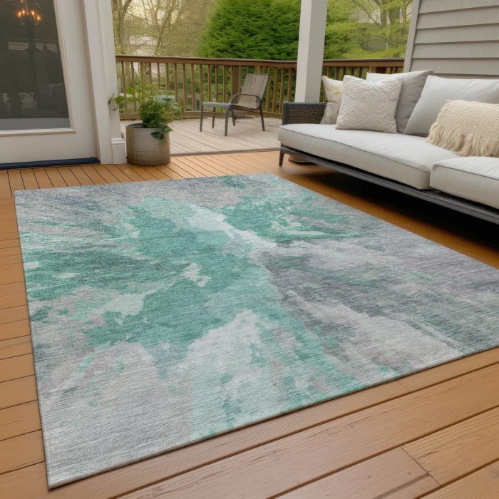 Addison Rugs Chantille Teal ACN1632 8ft. x 10ft. Rect. Rug