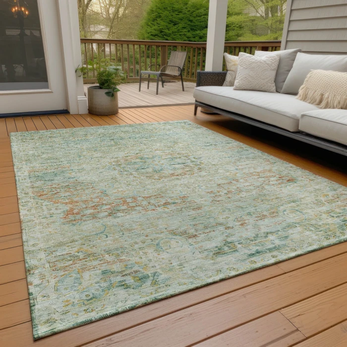 Addison Rugs Chantille Green ACN1636 8ft. x 10ft. Rect. Rug