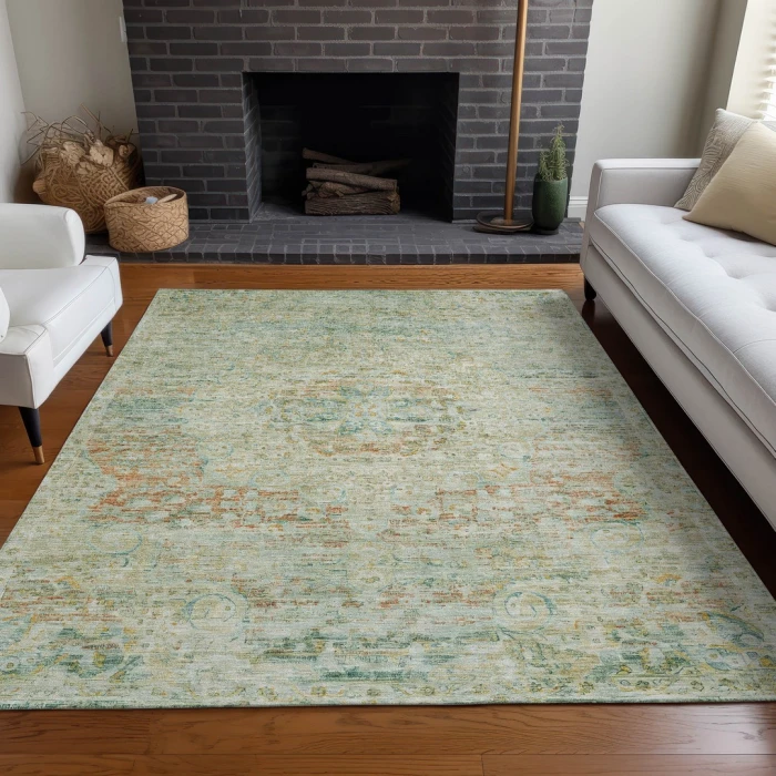 Addison Rugs Chantille Green ACN1636 8ft. x 10ft. Rect. Rug
