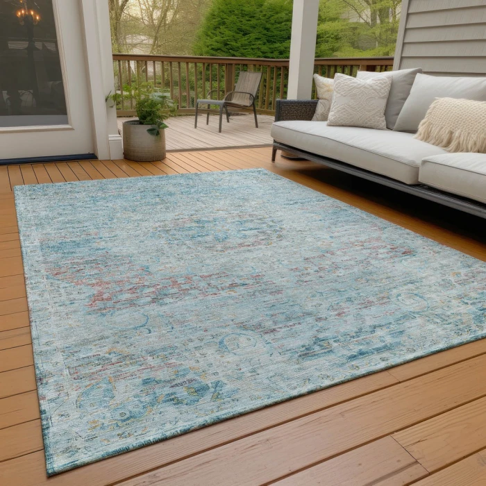 Addison Rugs Chantille Blue ACN1636 9ft. x 12ft. Rect. Rug