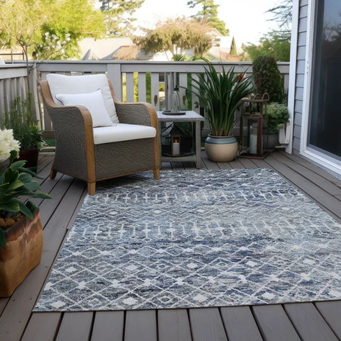 Addison Rugs Chantille Blue ACN1638 5ft. x 7ft.6in. Rect. Rug