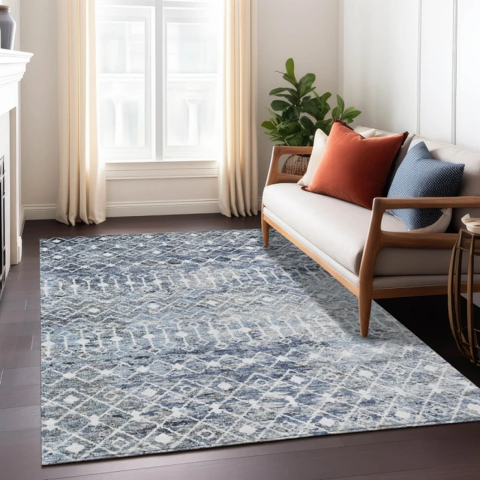 Addison Rugs Chantille Blue ACN1638 5ft. x 7ft.6in. Rect. Rug