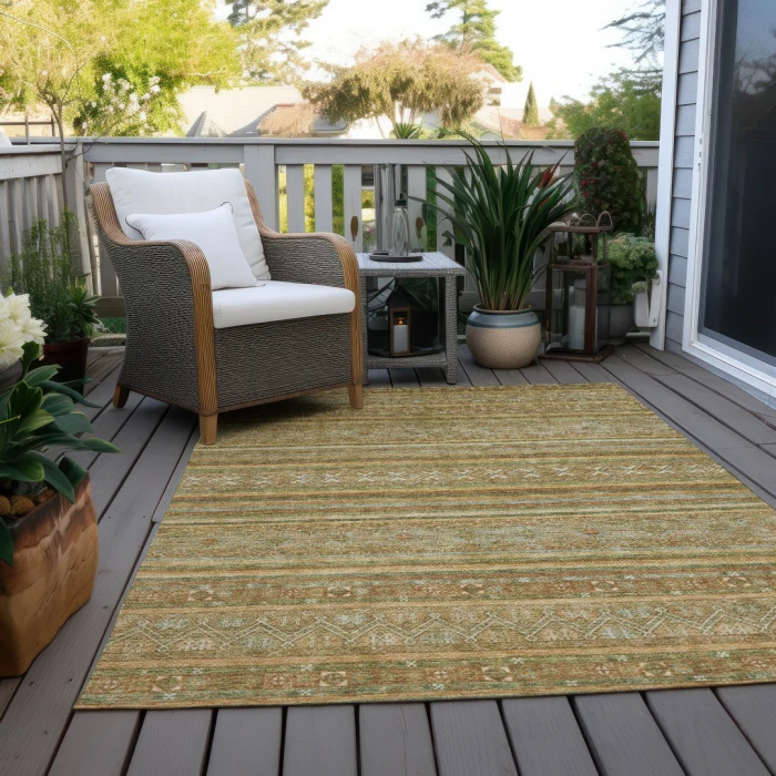 Addison Rugs Chantille Green ACN1644 8ft. x 10ft. Rect. Rug