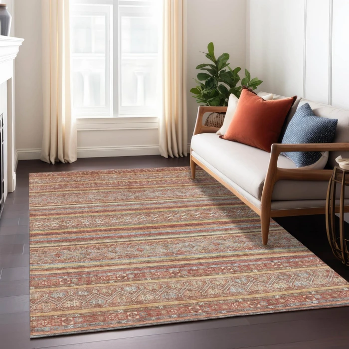 Addison Rugs Chantille Orange ACN1644 9ft. x 12ft. Rect. Rug