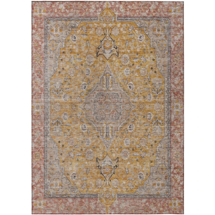 Addison Rugs Chantille Gold ACN1651 9ft. x 12ft. Rect. Rug