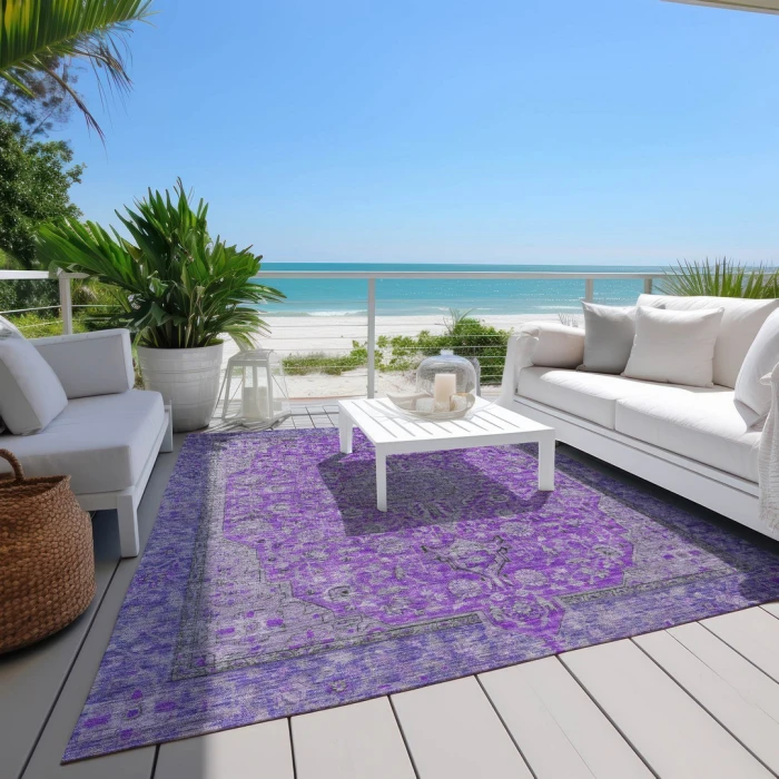 Addison Rugs Chantille Purple ACN1651 8ft. x 10ft. Rect. Rug