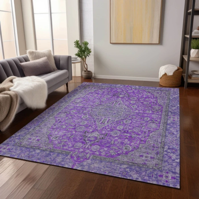Addison Rugs Chantille Purple ACN1651 8ft. x 10ft. Rect. Rug