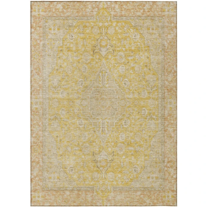 Addison Rugs Chantille Gold ACN1651 9ft. x 12ft. Rect. Rug