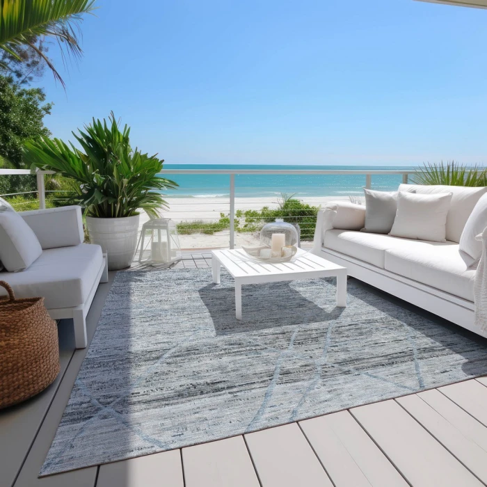 Addison Rugs Chantille Blue ACN1658 8ft. x 10ft. Rect. Rug