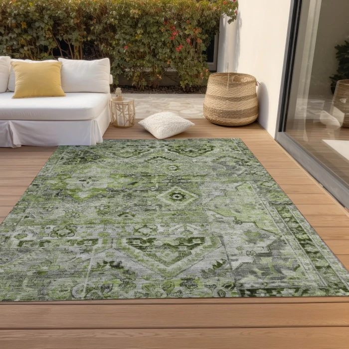 Addison Rugs Chantille Green ACN1664 8ft. x 10ft. Rect. Rug
