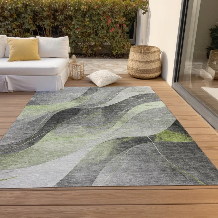 Addison Rugs Chantille Green ACN1668 5ft. x 7ft.6in. Rect. Rug