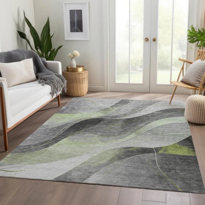 Addison Rugs Chantille Green ACN1668 5ft. x 7ft.6in. Rect. Rug