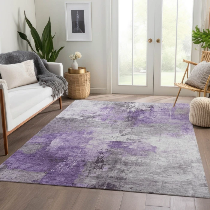 Addison Rugs Chantille Purple ACN1671 5ft. x 7ft.6in. Rect. Rug