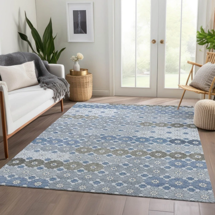 Addison Rugs Chantille Blue ACN1678 8ft. x 10ft. Rect. Rug