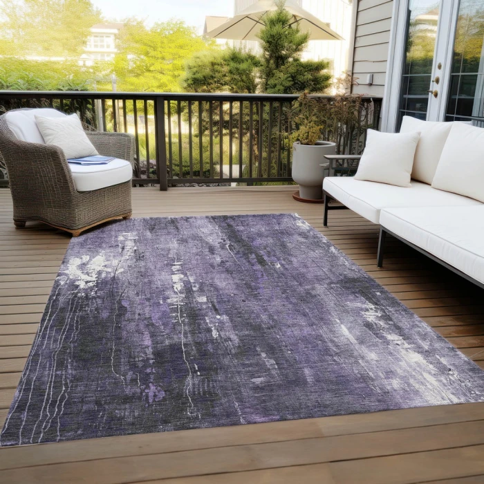Addison Rugs Chantille Purple ACN1683 5ft. x 7ft.6in. Rect. Rug