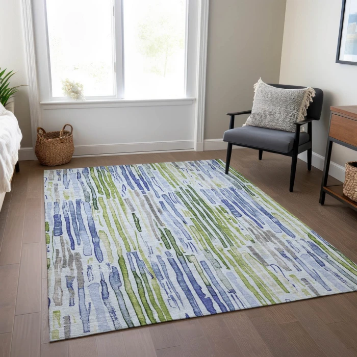 Addison Rugs Chantille Blue ACN1684 8ft. x 10ft. Rect. Rug