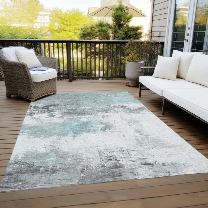 Addison Rugs Chantille Teal ACN1685 8ft. x 10ft. Rect. Rug