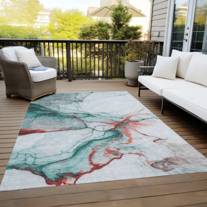 Addison Rugs Chantille Teal ACN1690 8ft. x 10ft. Rect. Rug