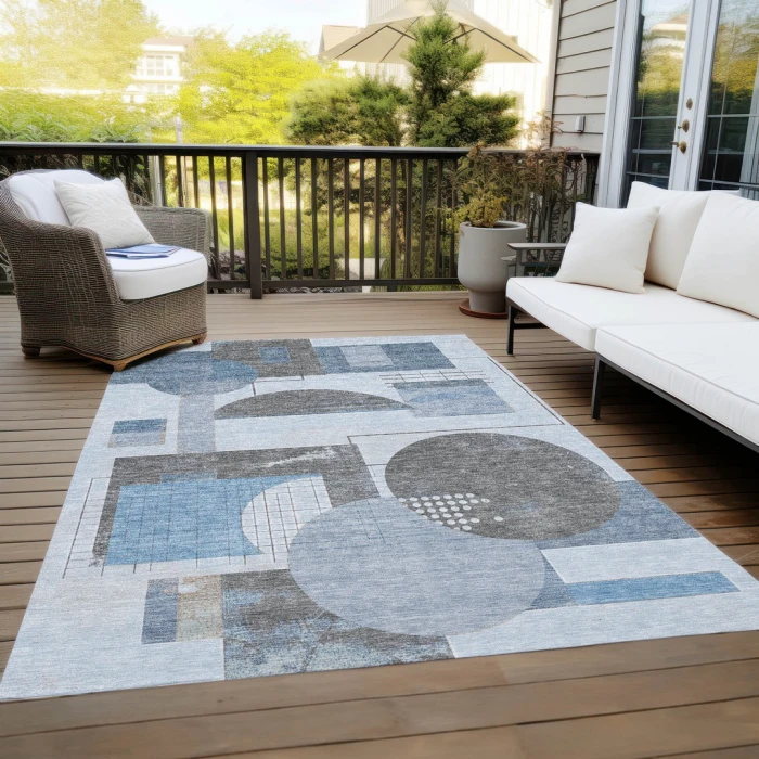 Addison Rugs Chantille Blue ACN1695 8ft. x 10ft. Rect. Rug