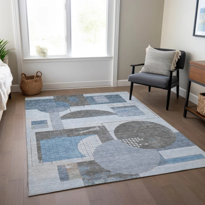 Addison Rugs Chantille Blue ACN1695 8ft. x 10ft. Rect. Rug