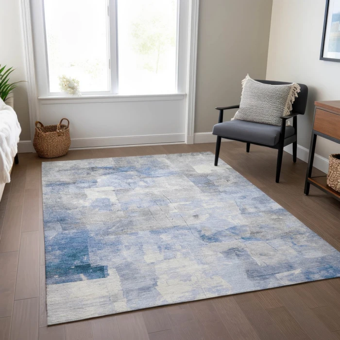 Addison Rugs Chantille Blue ACN1697 8ft. x 10ft. Rect. Rug