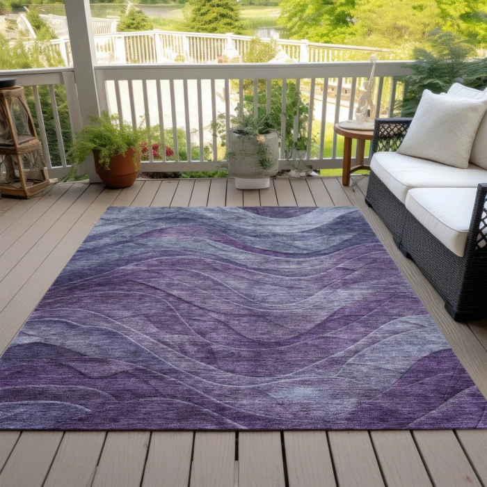 Addison Rugs Chantille Purple ACN1700 9ft. x 12ft. Rect. Rug