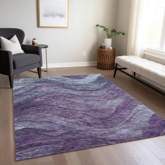 Addison Rugs Chantille Purple ACN1700 9ft. x 12ft. Rect. Rug