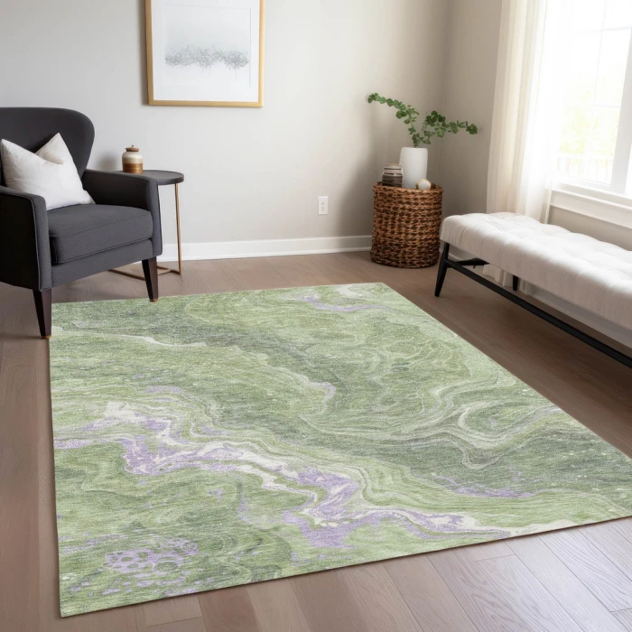 Addison Rugs Chantille Green ACN1701 5ft. x 7ft.6in. Rect. Rug