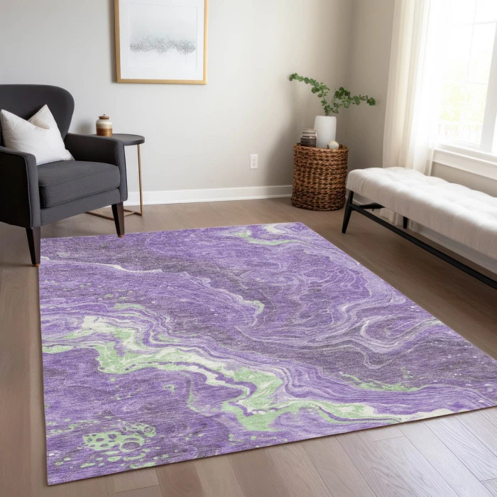 Addison Rugs Chantille Purple ACN1701 5ft. x 7ft.6in. Rect. Rug