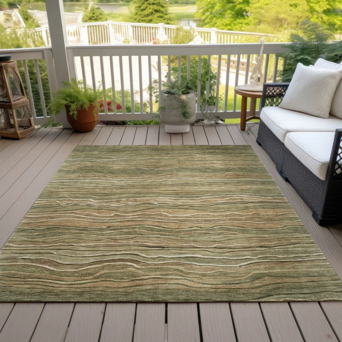 Addison Rugs Chantille Green ACN1704 5ft. x 7ft.6in. Rect. Rug