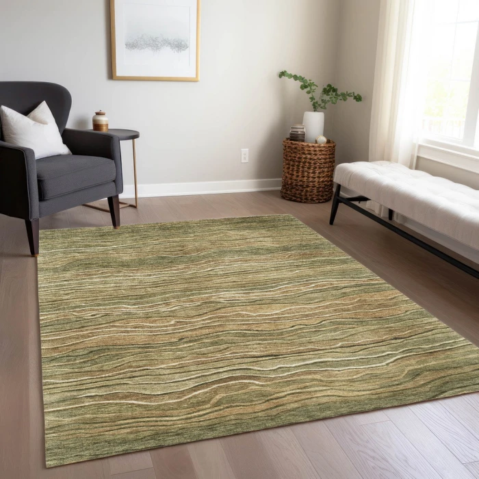 Addison Rugs Chantille Green ACN1704 5ft. x 7ft.6in. Rect. Rug