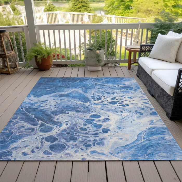 Addison Rugs Chantille Blue ACN1705 8ft. x 10ft. Rect. Rug