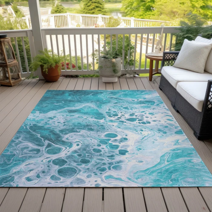 Addison Rugs Chantille Teal ACN1705 8ft. x 10ft. Rect. Rug