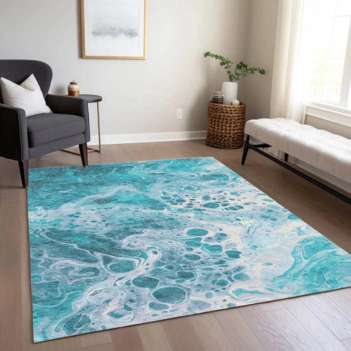 Addison Rugs Chantille Teal ACN1705 8ft. x 10ft. Rect. Rug