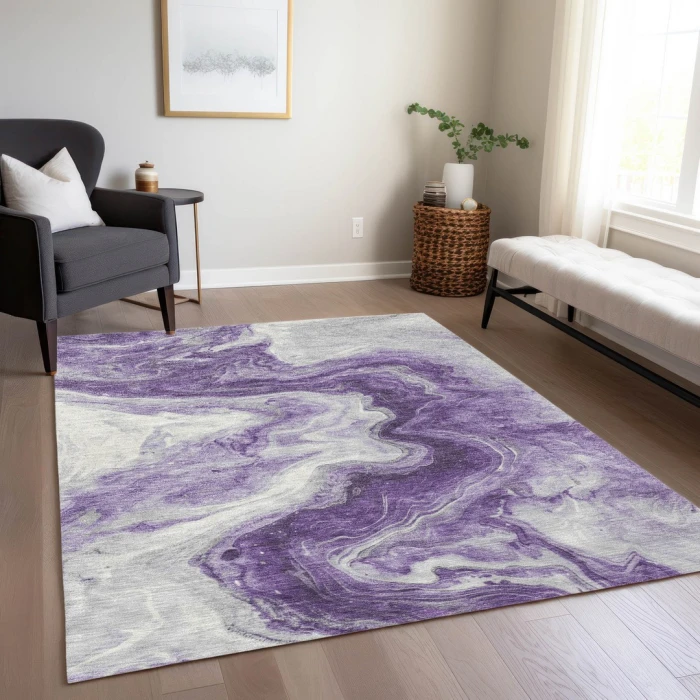 Addison Rugs Chantille Purple ACN1706 8ft. x 10ft. Rect. Rug