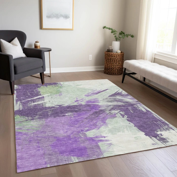 Addison Rugs Chantille Purple ACN1711 5ft. x 7ft.6in. Rect. Rug