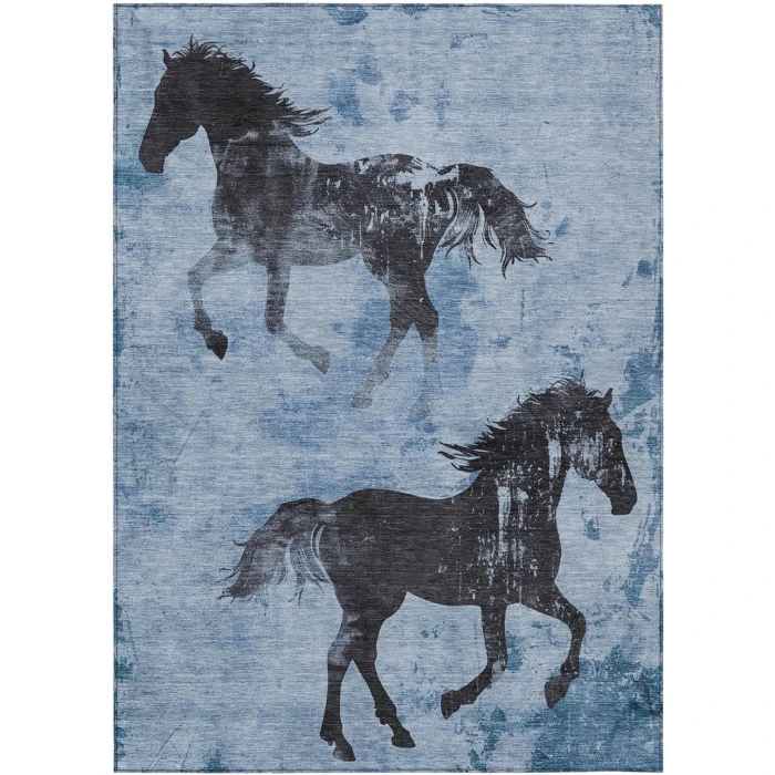 Addison Rugs Chantille Blue ACN1717 9ft. x 12ft. Rect. Rug