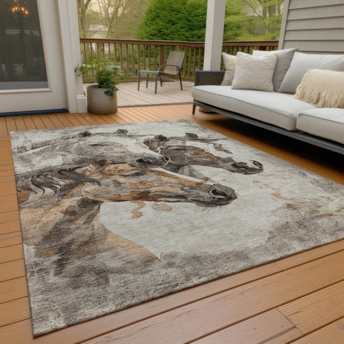Addison Rugs Chantille Brown ACN1718 9ft. x 12ft. Rect. Rug